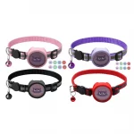 Dog Collar for Airtags Break-away Pet Collars AirTags Protective Holder with Removable for Small Dogs and Cats