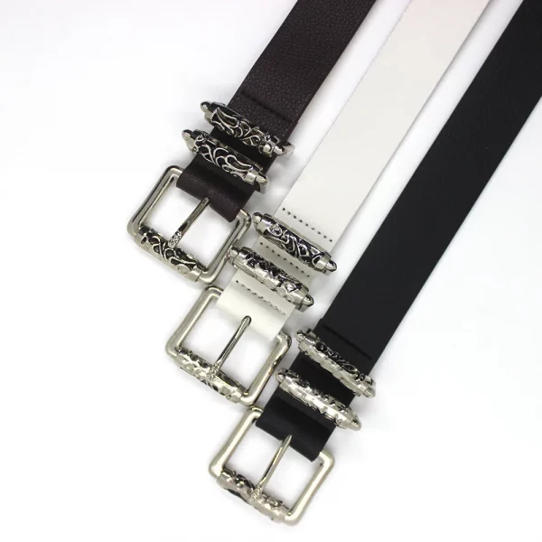 Luxury Brand Pu Leather Belt For Women Men Designer Alloy Buckle Waist Strap Female Jeans Trouser Dress Waistband