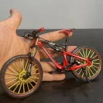 Mini 1:10 Alloy Bicycle Model Alloy Finger Mountain Bike Magic Racing Simulation Adult Collection Bend Road Toys Gift for Kids