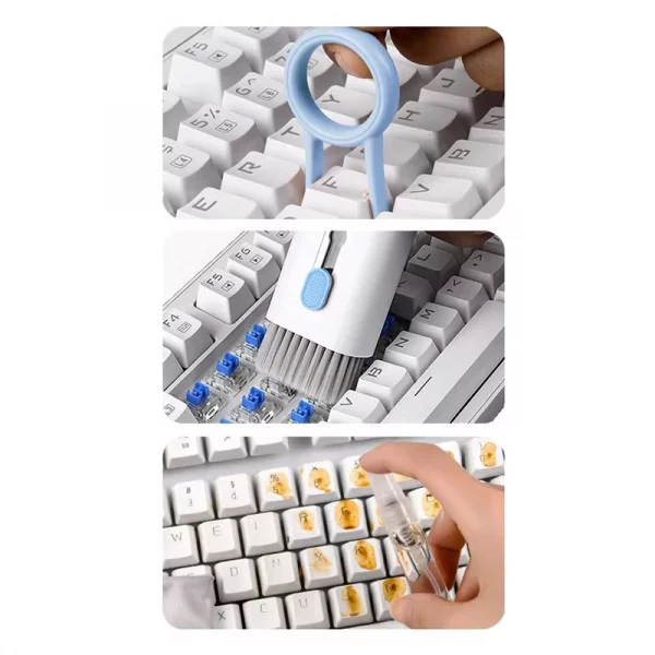 7 In 1 Computer Keyboard Cleaner Brush Electronic Kit For IPad Bluetooth Earphone Phone Cleaning Tools Cleaner Keycap Puller Kit
