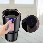12V Car Heating Cooling Cup Smart Car Cup Holder 2 in1 Fast Refrigeration Heating Insulation Electric Cup Mini Refrigerator