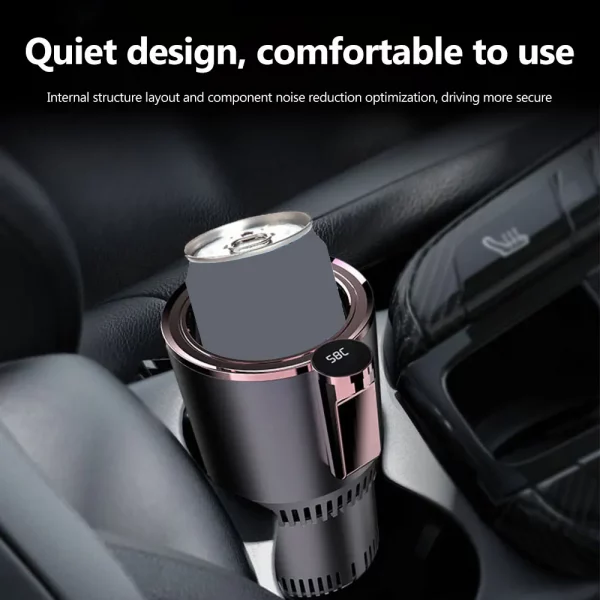 12V Car Heating Cooling Cup Smart Car Cup Holder 2 in1 Fast Refrigeration Heating Insulation Electric Cup Mini Refrigerator