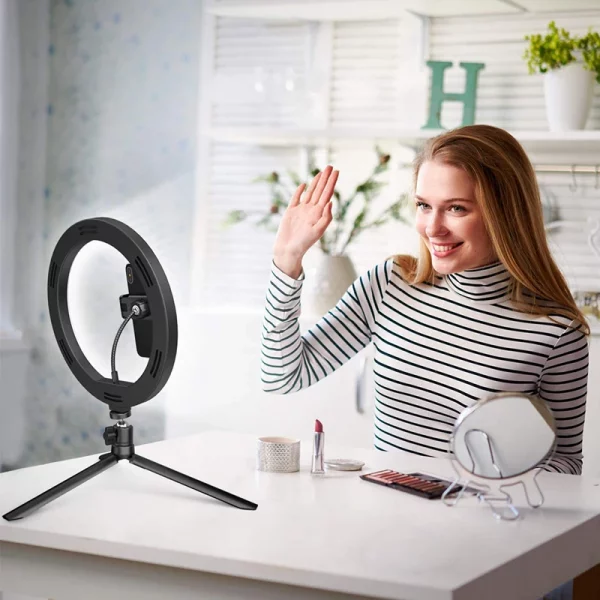33cm LED Photography Video Ring Light Selfie Light RingLight Phone Stand Tripod Fill Light Dimmable Lamp Trepied Streaming Lamp