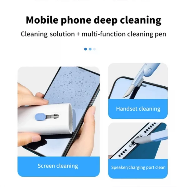 7 In 1 Computer Keyboard Cleaner Brush Electronic Kit For IPad Bluetooth Earphone Phone Cleaning Tools Cleaner Keycap Puller Kit
