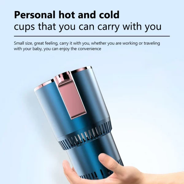 12V Car Heating Cooling Cup Smart Car Cup Holder 2 in1 Fast Refrigeration Heating Insulation Electric Cup Mini Refrigerator