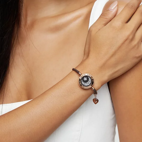 TOTWOO Long Distance Touch Bracelets for Lover ,Light up&Vibration Relationship Gifts for Lovers Smart Jewelry Love Bracelets