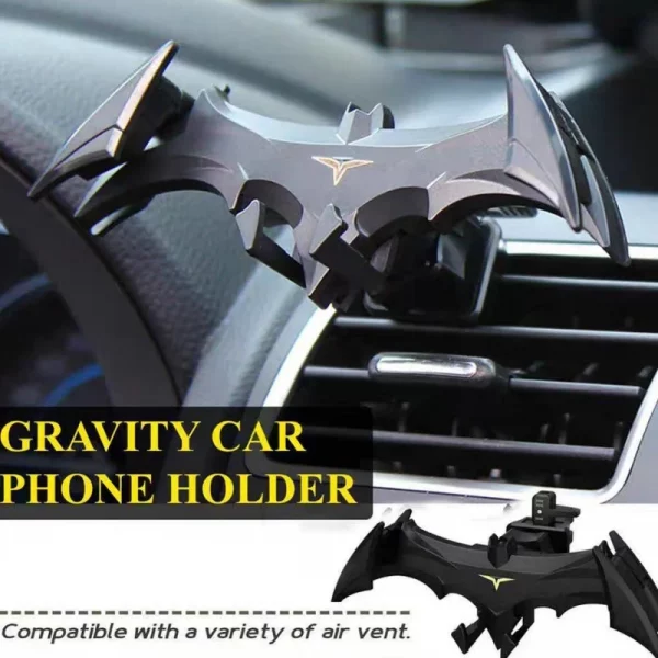 Hot Arrival Batman Gravity Buckle Type Car Phone Holders Air Outlet Navigation Support Frame Suitable For All 4-6.5 Inch Devices